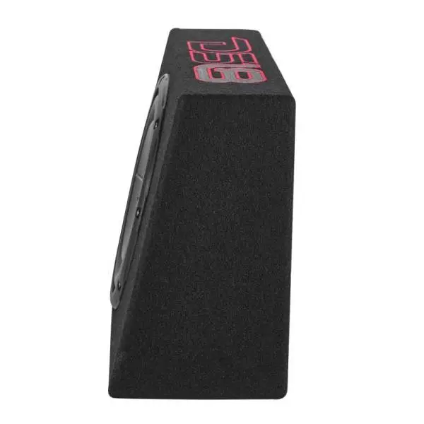 DS18 Single 10in Shallow Enclosure w/ Subwoofer 350 Watts RMS Sealed Black Carpet Amplified image 3