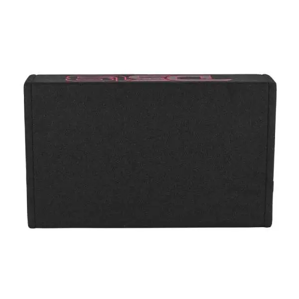 DS18 Single 10in Shallow Enclosure w/ Subwoofer 350 Watts RMS Sealed Black Carpet Amplified image 5