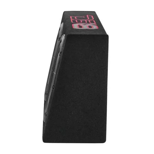 DS18 Dual 10in Shallow Enclosure w/ Subwoofer 350 Watts RMS Sealed Black Carpet image 3