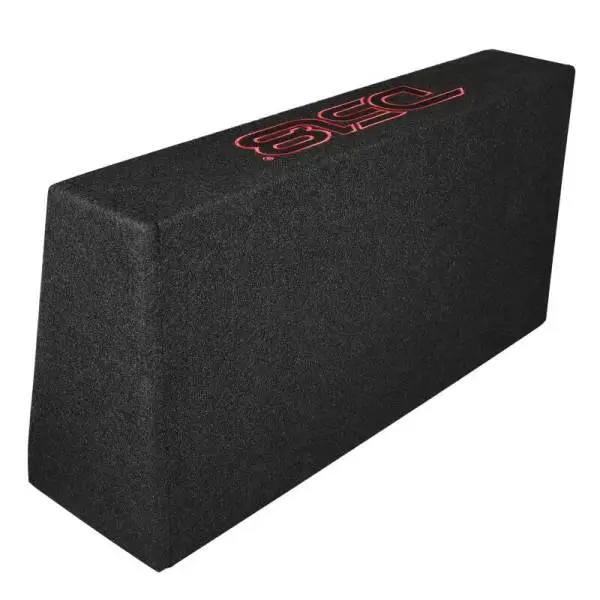 DS18 Dual 10in Shallow Enclosure w/ Subwoofer 350 Watts RMS Sealed Black Carpet Amplified image 3