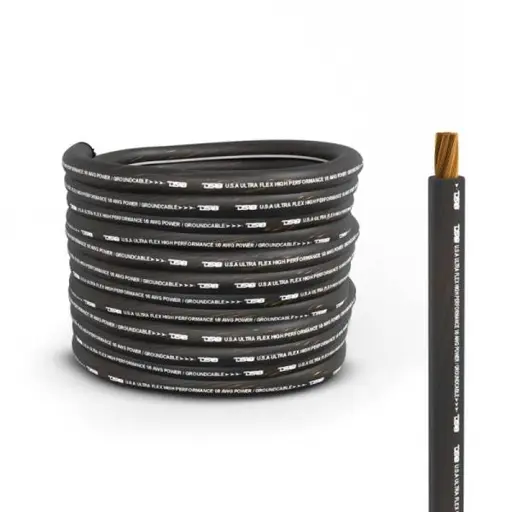DS18 1/0-GA Power And Ground 50-Feet Red