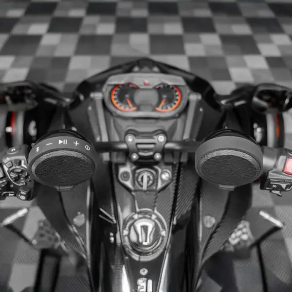 DS18 2.5in Handlebar Mount Speakers Full-Range Amplified Class D USB Port Water Resistant image 2