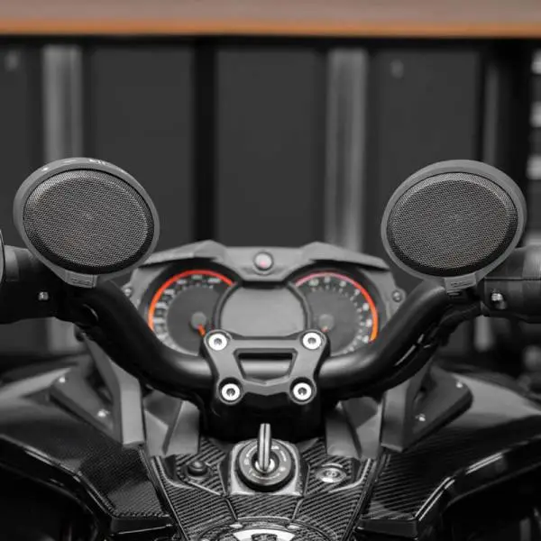 DS18 2.5in Handlebar Mount Speakers Full-Range Amplified Class D USB Port Water Resistant image 3