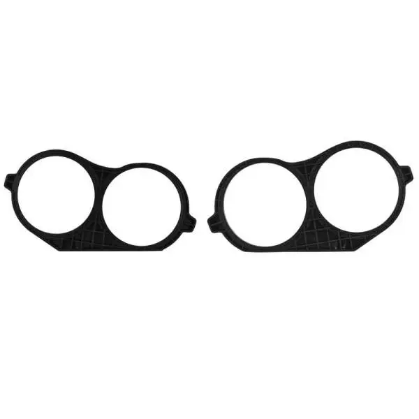DS18 14-23 Harley Davidson Saddle Bag Mid Bass Adapter Ring 2x 10in ABS Black image 2