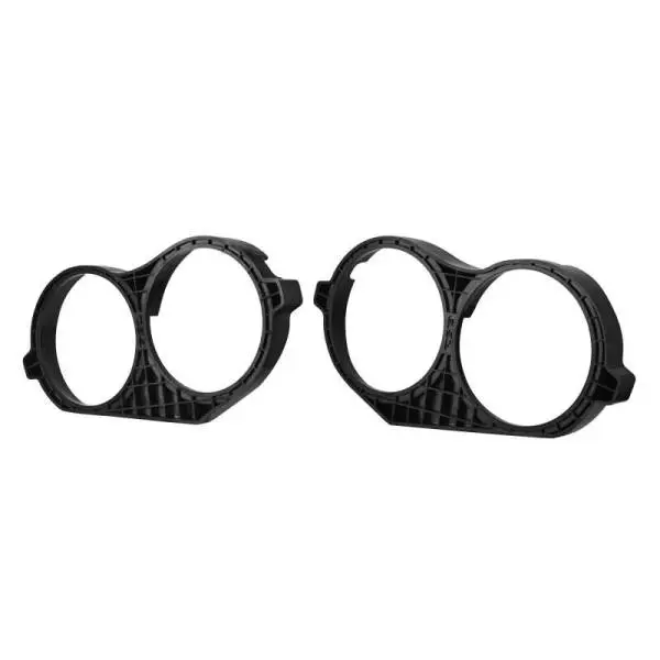 DS18 14-23 Harley Davidson Saddle Bag Mid Bass Adapter Ring 2x 10in ABS Black image 3