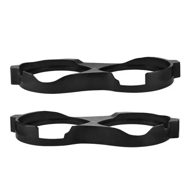 DS18 14-23 Harley Davidson Saddle Bag Mid Bass Adapter Ring 2x 10in ABS Black image 7