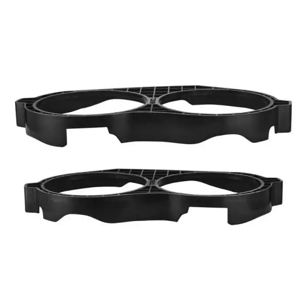 DS18 14-23 Harley Davidson Saddle Bag Mid Bass Adapter Ring 2x 10in ABS Black image 8