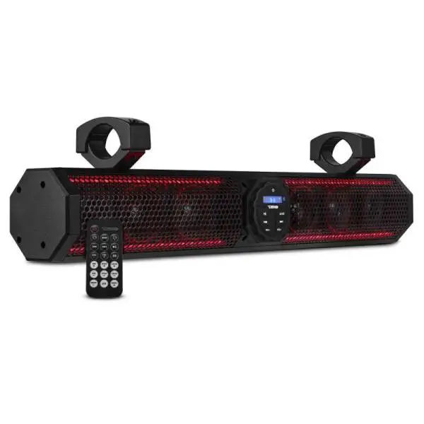 DS18 26in Soundbar 6 Speakers Amplified Bluetooth RGB Lightning 100 Watts RMS image 2