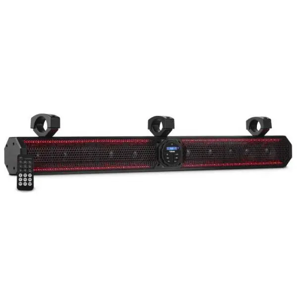 DS18 37in Soundbar 10 Speakers Amplified Bluetooth RGB Lightning 100 Watts RMS image 2
