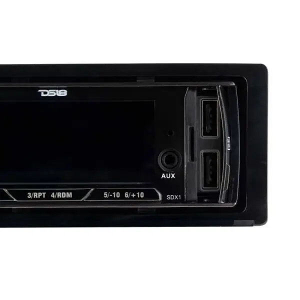 DS18 Single Din Headunit Mech-Less Player Receiver Dual USB 7 Volt Preouts thumbnail 2