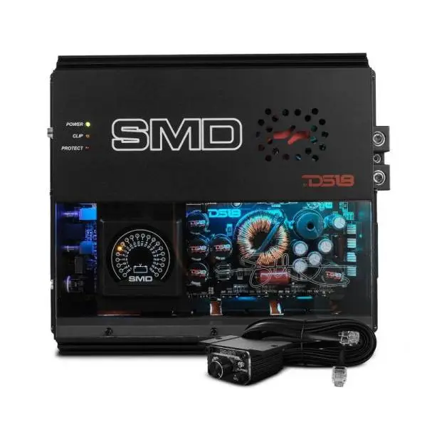 DS18 Steave Meade Colab 1-Channel Amp Class D 2000/1ohm 1400/2ohm 800/4ohm Watts LED Lights image 2