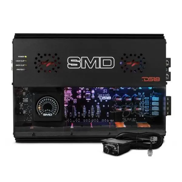 DS18 Steave Meade Colab 4-Channel Amp Class A/B 2x600/4ohm Bridge 4 x 300/2ohm 4x200/4ohm Watts LED image 2