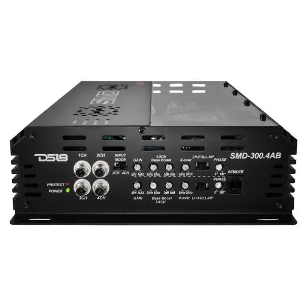 DS18 Steave Meade Colab 4-Channel Amp Class A/B 2x600/4ohm Bridge 4 x 300/2ohm 4x200/4ohm Watts LED image 4