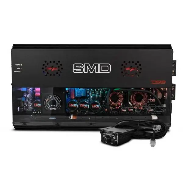 DS18 Steave Meade Colab 1-Channel Amp Class D 5000/1ohm 3500/2ohm 2000/4ohm Watts LED Lights image 2