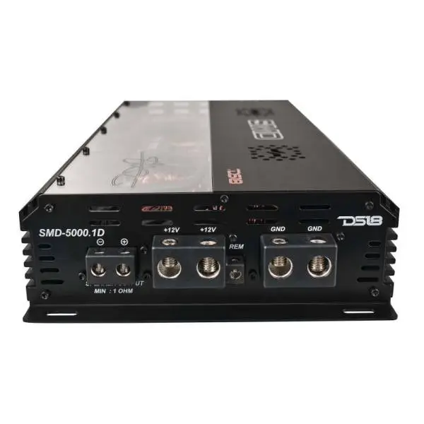 DS18 Steave Meade Colab 1-Channel Amp Class D 5000/1ohm 3500/2ohm 2000/4ohm Watts LED Lights image 4