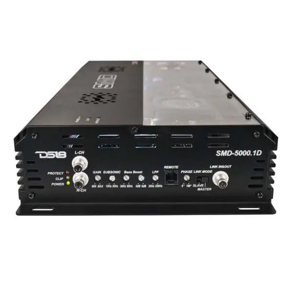 DS18 Steave Meade Colab 1-Channel Amp Class D 5000/1ohm 3500/2ohm 2000/4ohm Watts LED Lights image 6