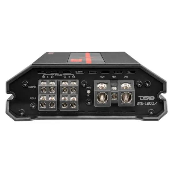 DS18 4-Channel SXE Amplifier Class A|B 2x 200/4ohm Bridge 4 x 100/2ohm 4 x 60/4ohm Watts RMS- Black image 3