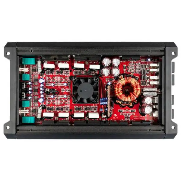 DS18 4-Channel SXE Amplifier Class A|B 2x 200/4ohm Bridge 4 x 100/2ohm 4 x 60/4ohm Watts RMS- Red