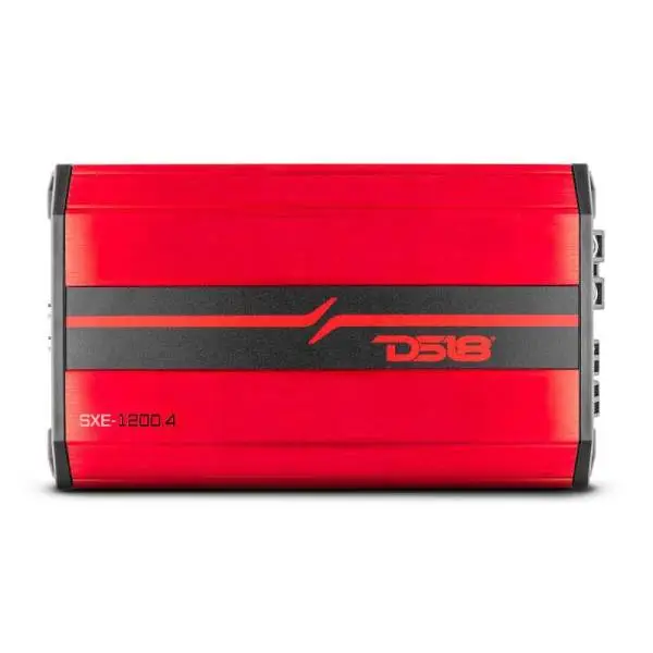 DS18 4-Channel SXE Amplifier Class A|B 2x 200/4ohm Bridge 4 x 100/2ohm 4 x 60/4ohm Watts RMS- Red image 2