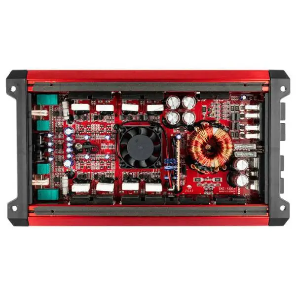 DS18 4-Channel SXE Amplifier Class A|B 2x 200/4ohm Bridge 4 x 100/2ohm 4 x 60/4ohm Watts RMS- Red image 3