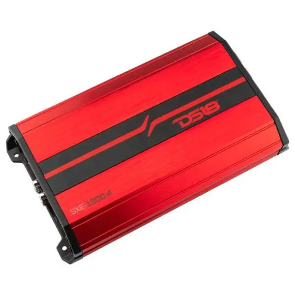 DS18 4-Channel SXE Amplifier Class A|B 2x 200/4ohm Bridge 4 x 100/2ohm 4 x 60/4ohm Watts RMS- Red image 6