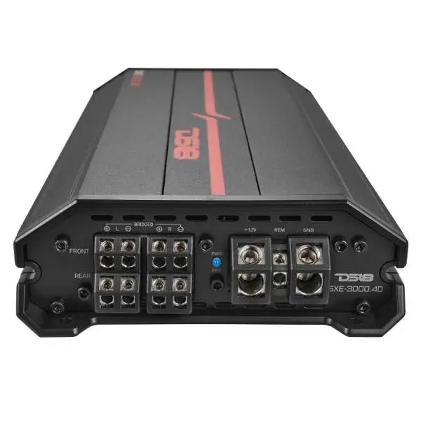 DS18 4-Channel SXE Amplifier Class D 2x 500/4ohm Bridge 4 x 320/2ohm 4 x 200/4ohm Watts RMS- Black image 3