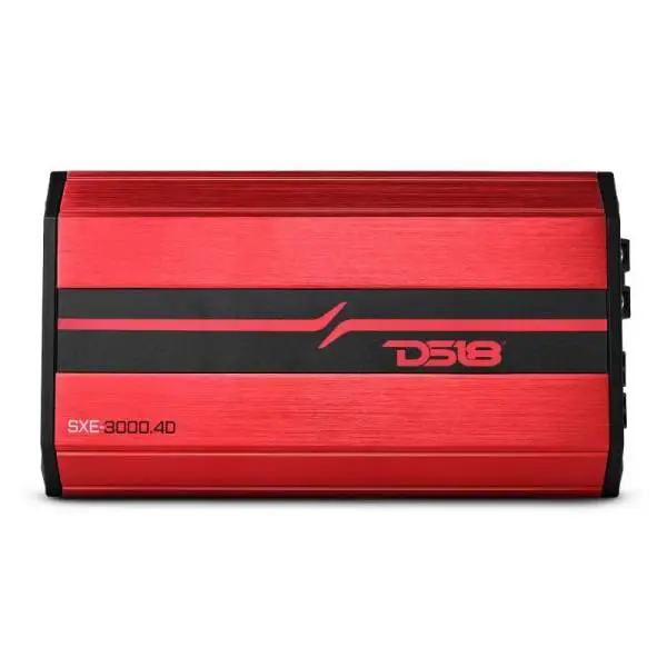 DS18 4-Channel SXE Amplifier Class D 2x 500/4ohm Bridge 4 x 320/2ohm 4 x 200/4ohm Watts RMS- Red image 2