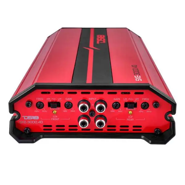 DS18 4-Channel SXE Amplifier Class D 2x 500/4ohm Bridge 4 x 320/2ohm 4 x 200/4ohm Watts RMS- Red image 4