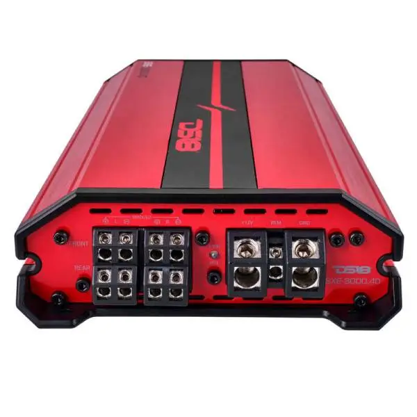 DS18 4-Channel SXE Amplifier Class D 2x 500/4ohm Bridge 4 x 320/2ohm 4 x 200/4ohm Watts RMS- Red image 5