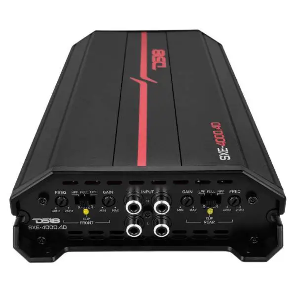 DS18 4-Channel SXE Amplifier Class D 2x 750/4ohm Bridge 4 x 430/2ohm 4 x 275/4ohm Watts RMS- Black image 3