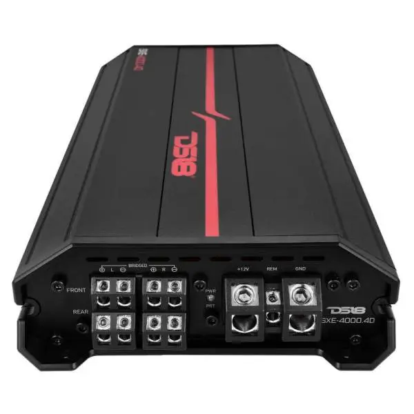 DS18 4-Channel SXE Amplifier Class D 2x 750/4ohm Bridge 4 x 430/2ohm 4 x 275/4ohm Watts RMS- Black image 4