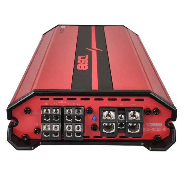 DS18 4-Channel SXE Amplifier Class D 2x 750/4ohm Bridge 4 x 430/2ohm 4 x 275/4ohm Watts RMS- Red image 5
