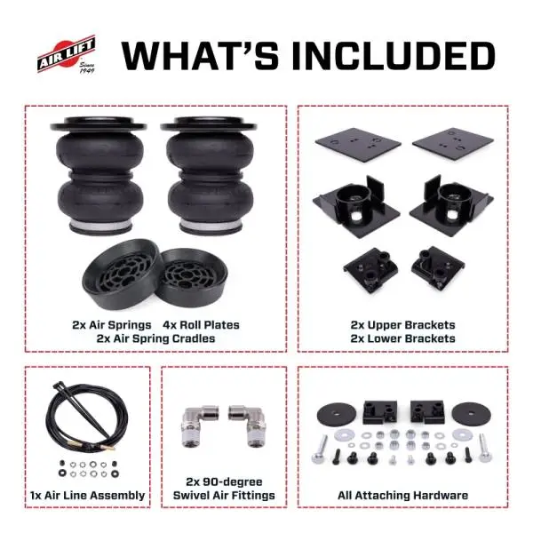 Air Lift 20-25 Jeep Gladiator (4WD) Load Lifter 5000 Air Spring Kit w/ Cradle thumbnail 2