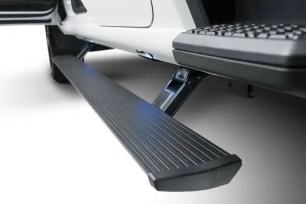 AMP Research 19-21 Chevy Silverado 1500 Crew Cab PowerStep Plug N Play - Black (w/OEM Illumination) image 10