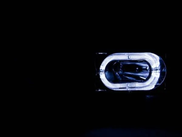 ANZO 1988-1998 Chevrolet C1500 Crystal Headlights Carbon w/ Halo thumbnail 5